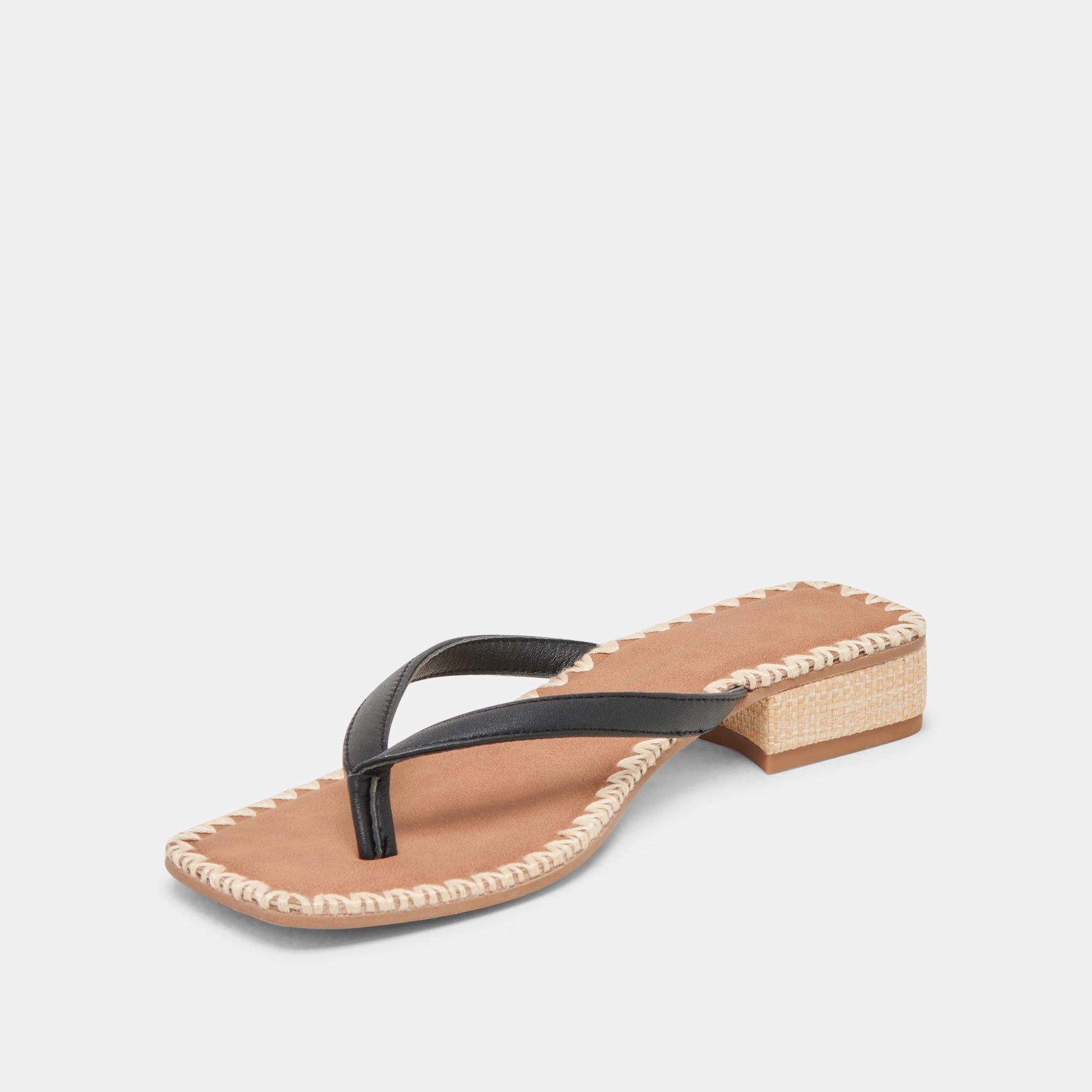 BARTY SANDALS BLACK LEATHER Dolce Vita