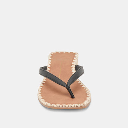 BARTY SANDALS BLACK LEATHER Dolce Vita