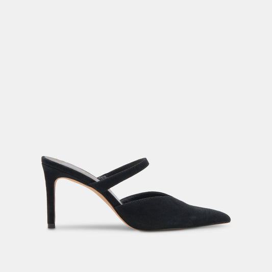 KANIKA WIDE HEELS ONYX SUEDE Dolce Vita
