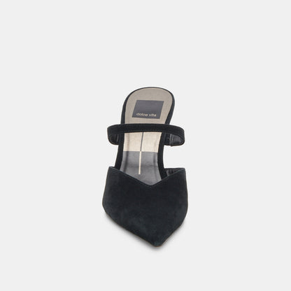 KANIKA WIDE HEELS ONYX SUEDE Dolce Vita