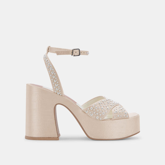 WESSI PEARL HEELS VANILLA PEARLS Dolce Vita