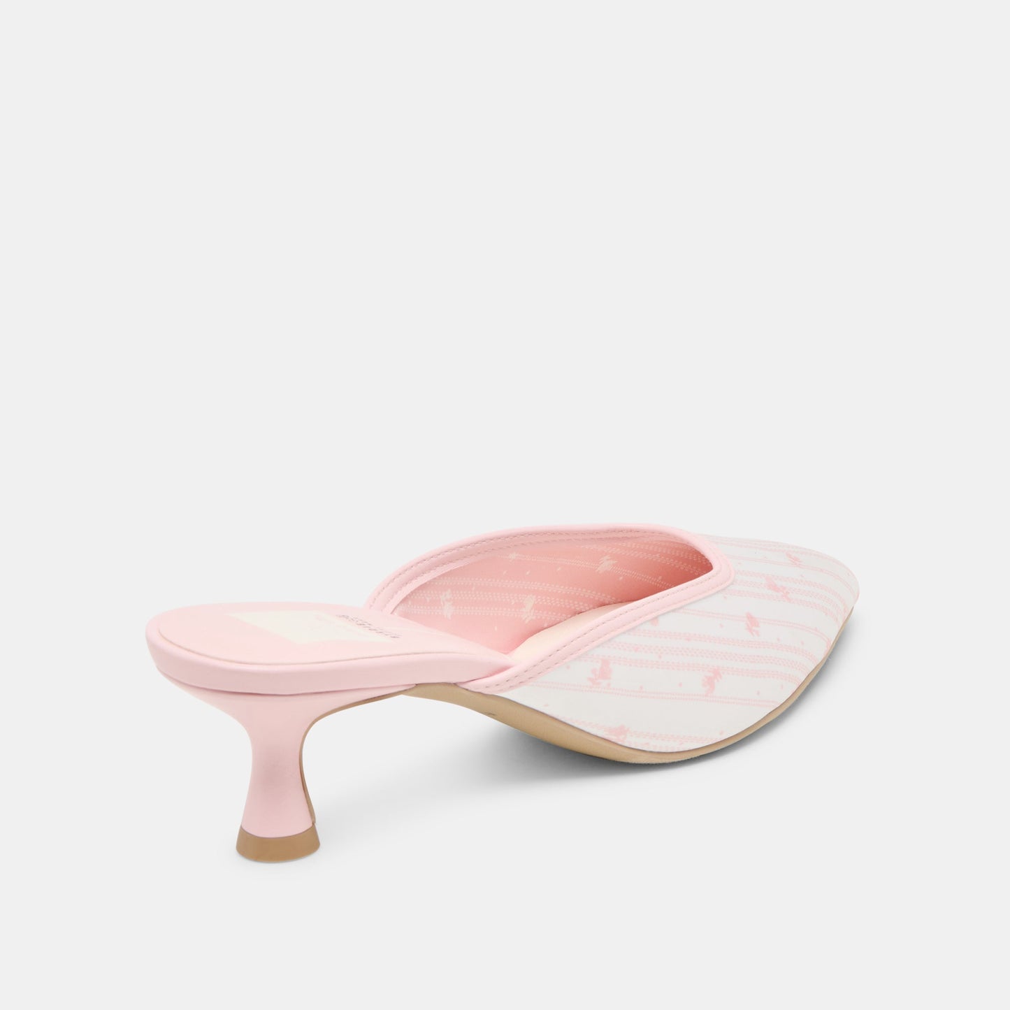 Cleo X Byrdie Gold Pink Floral Satin Heels Dolce Vita