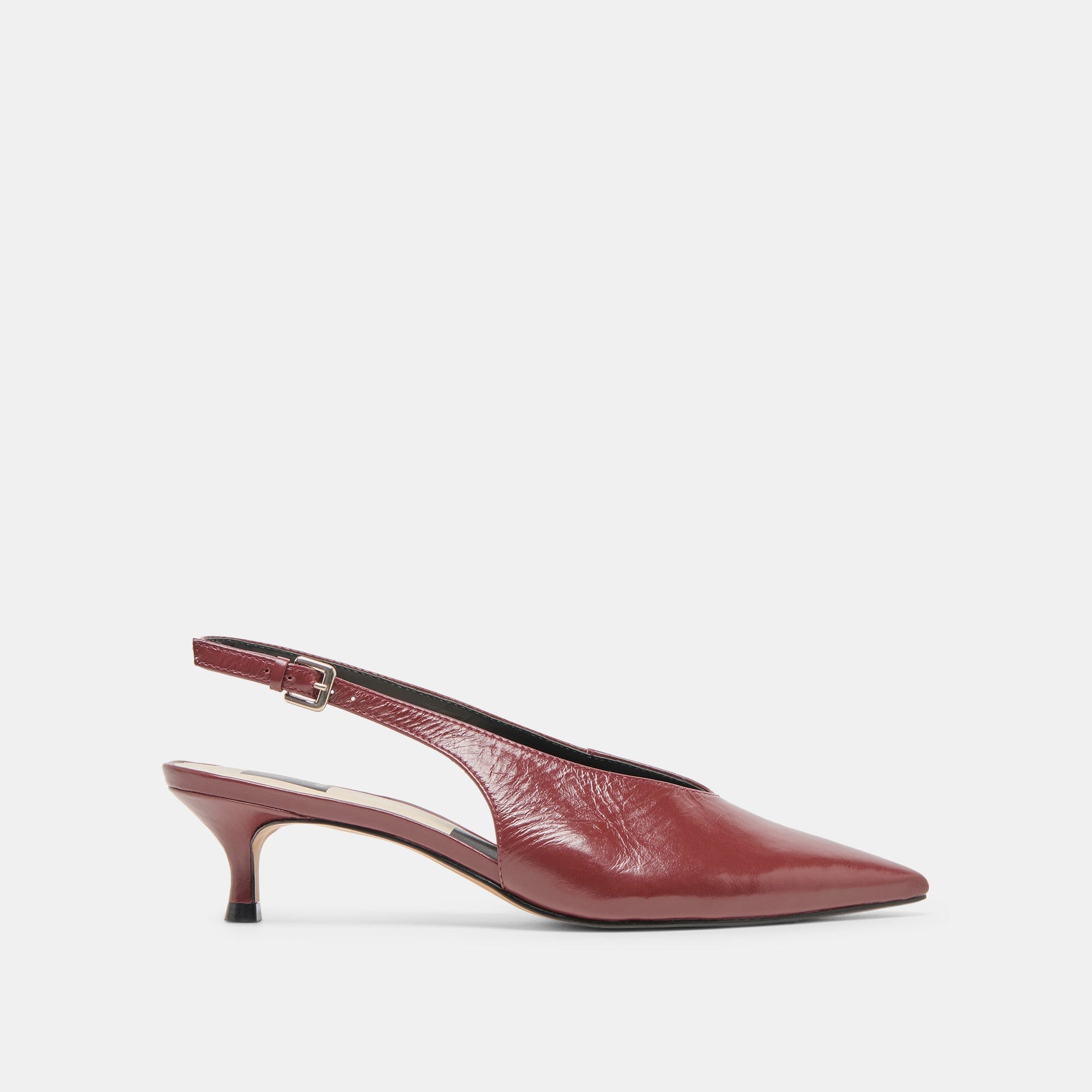 Alenna Oxblood Crinkle Heels Dolce Vita