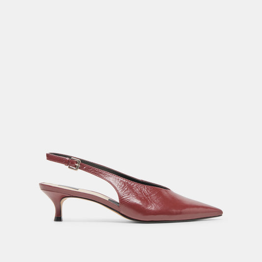 Alenna Oxblood Crinkle Heels Dolce Vita