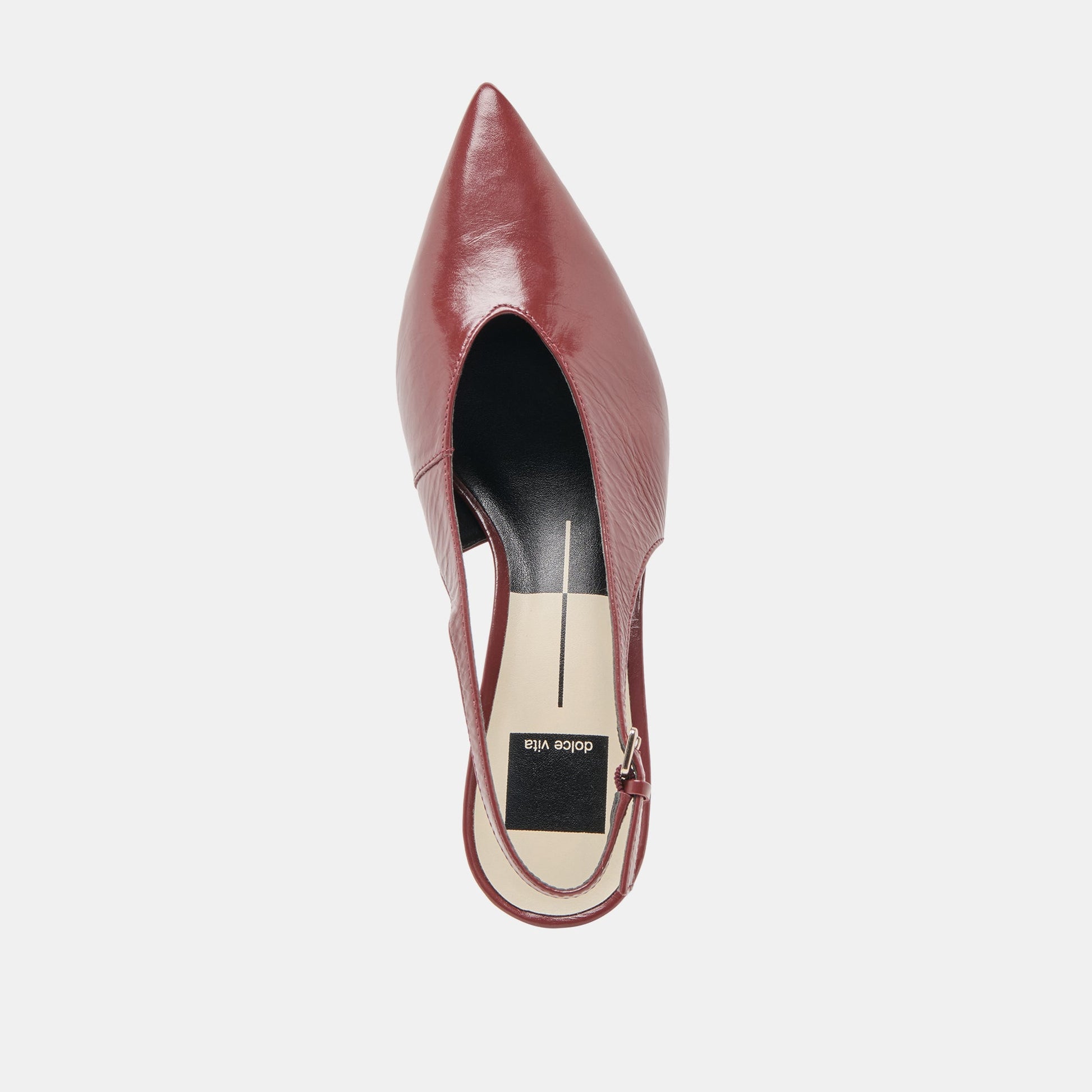 Alenna Oxblood Crinkle Heels Dolce Vita