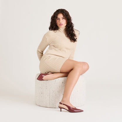 Alenna Oxblood Crinkle Heels Dolce Vita