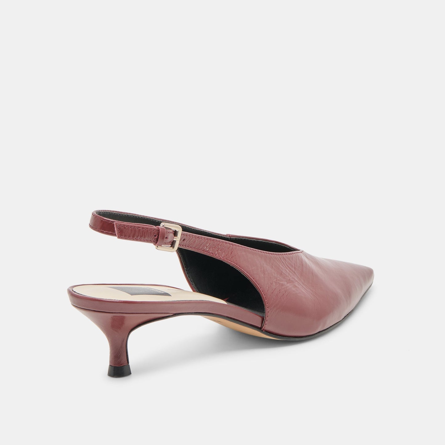 Alenna Oxblood Crinkle Heels Dolce Vita