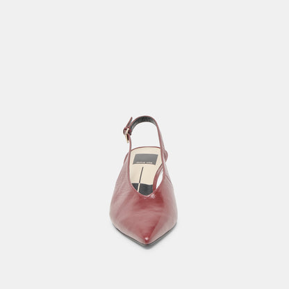 Alenna Oxblood Crinkle Heels Dolce Vita