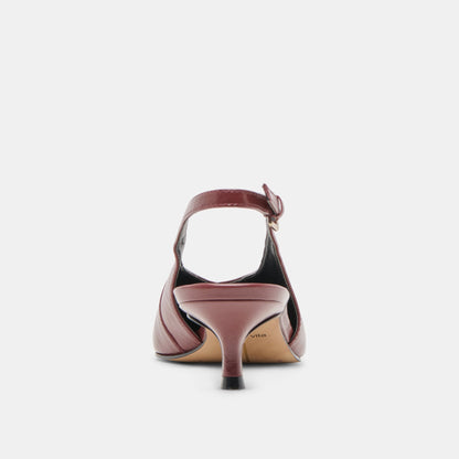 Alenna Oxblood Crinkle Heels Dolce Vita