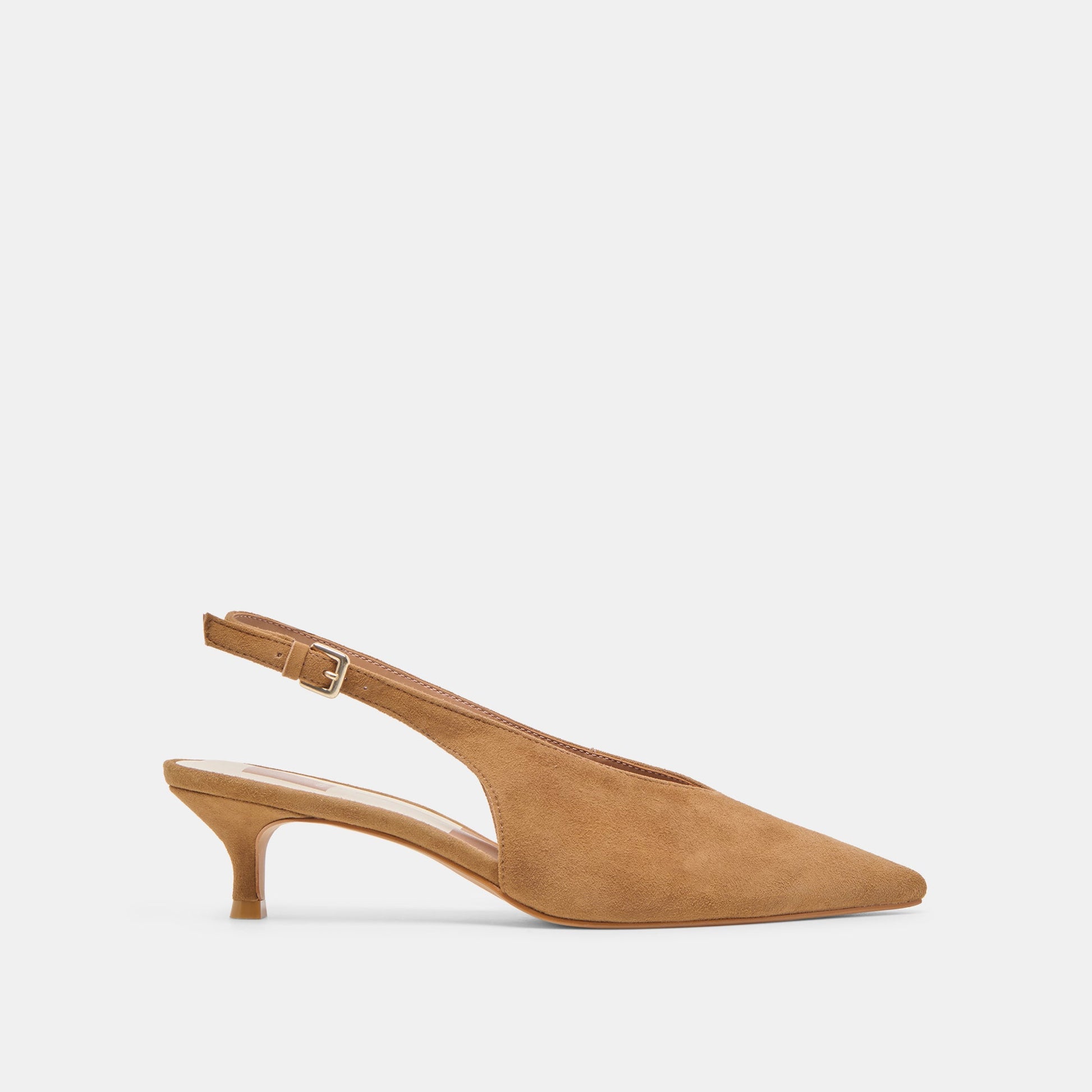 Alenna Lt Brown Suede Heels Dolce Vita