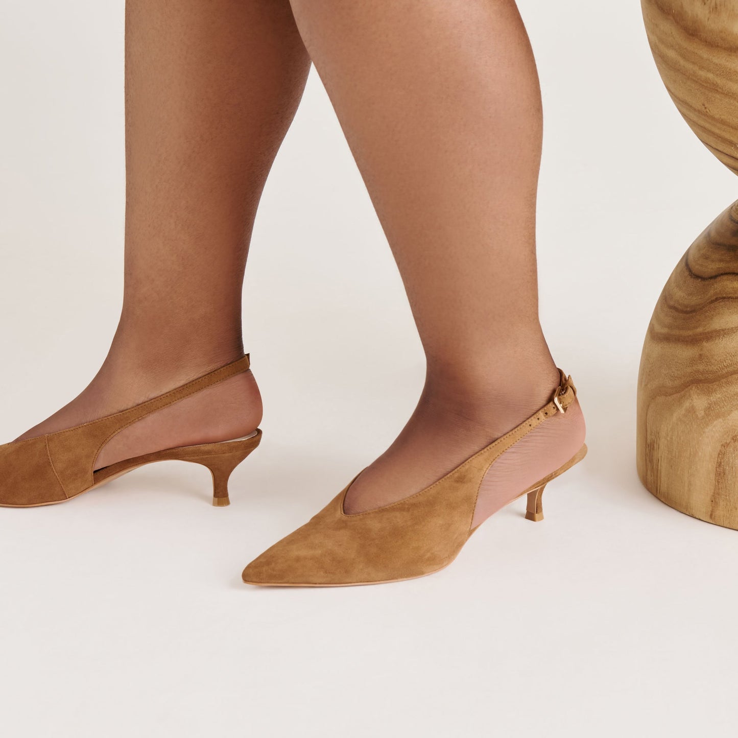 Alenna Lt Brown Suede Heels Dolce Vita