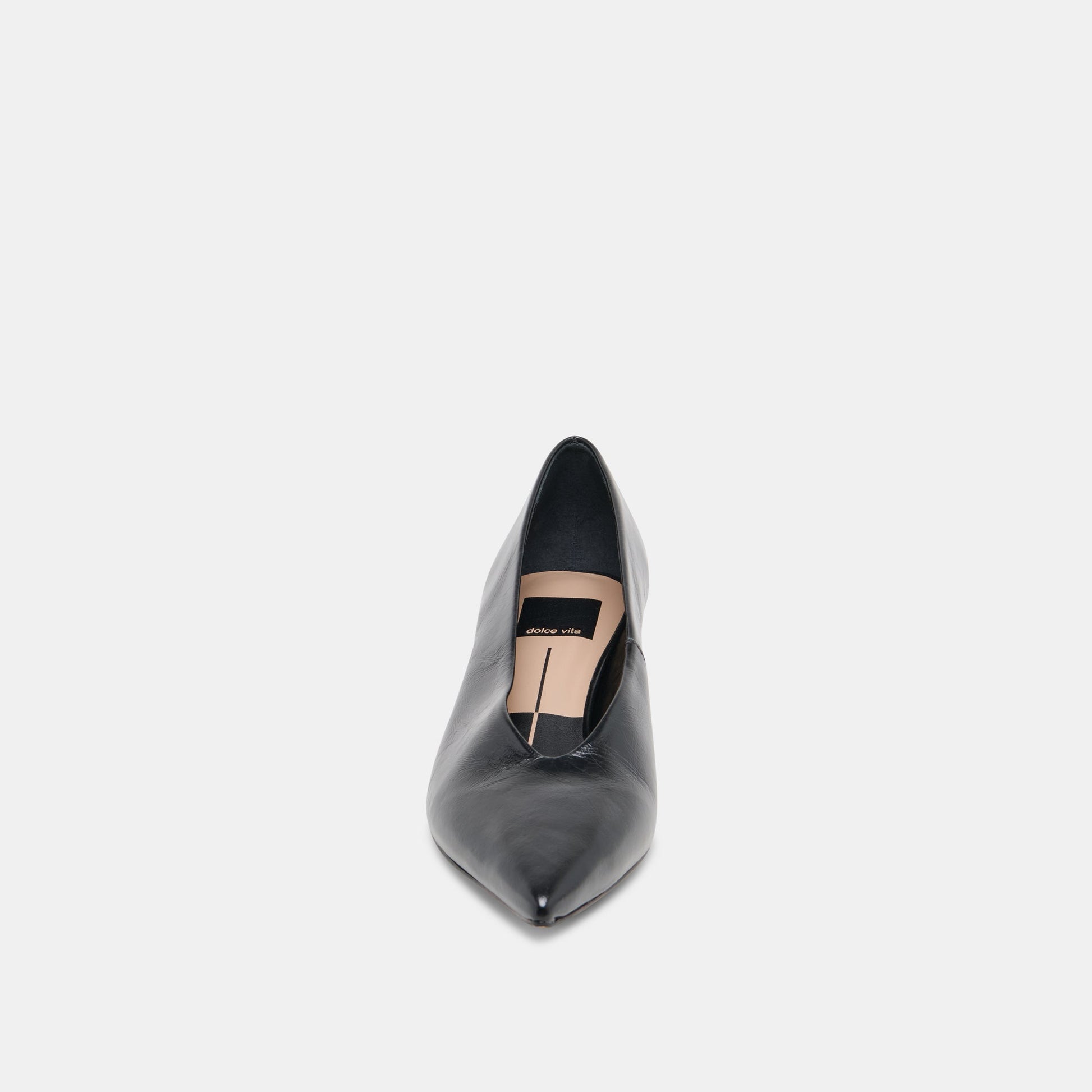ALWYN HEELS MIDNIGHT CRINKLE PATENT Dolce Vita