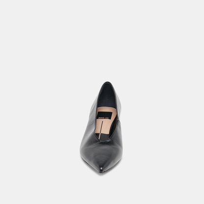 ALWYN HEELS MIDNIGHT CRINKLE PATENT Dolce Vita