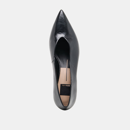 ALWYN HEELS MIDNIGHT CRINKLE PATENT Dolce Vita