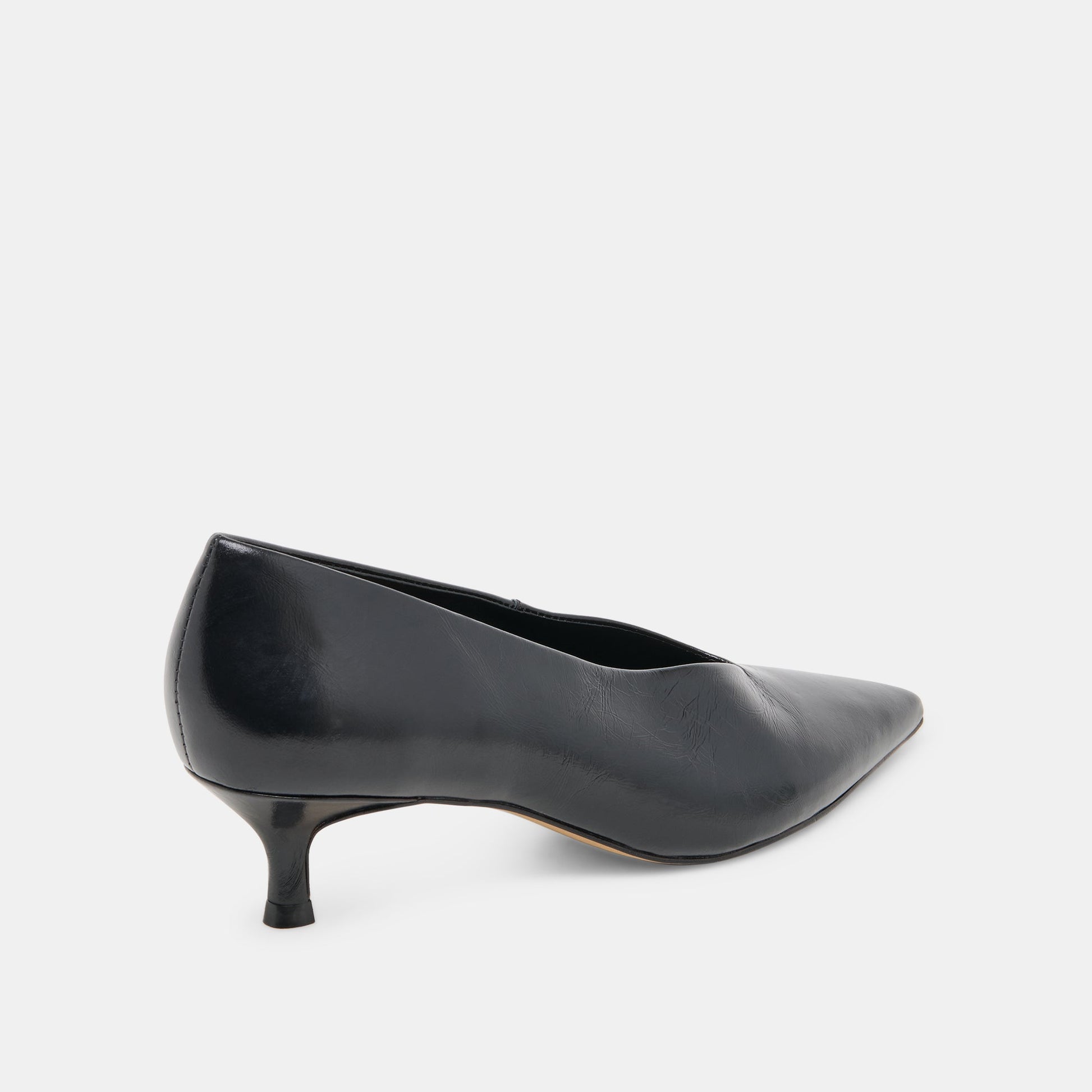 ALWYN HEELS MIDNIGHT CRINKLE PATENT Dolce Vita