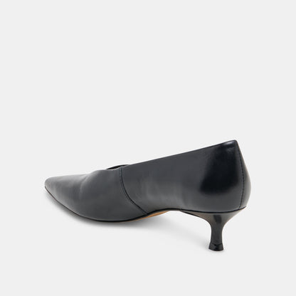 ALWYN HEELS MIDNIGHT CRINKLE PATENT Dolce Vita