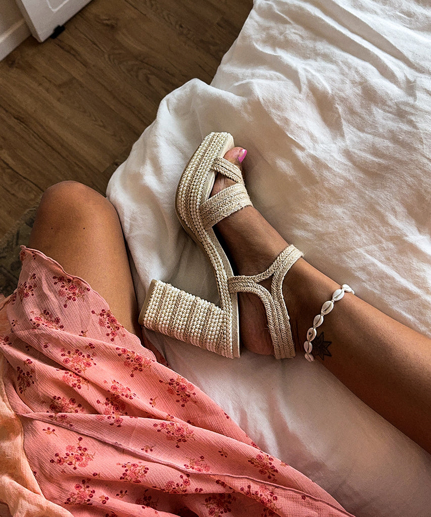 ANIRA Ivory Pearl Heels Dolce Vita