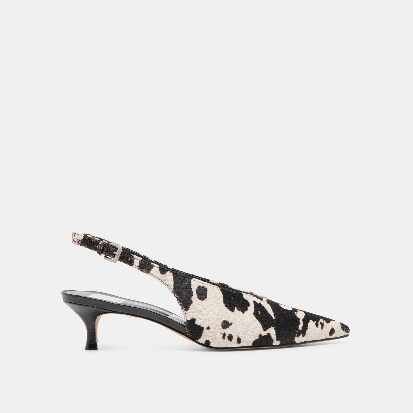 Alenna Black White Taurus Calf Hair Heels Dolce Vita