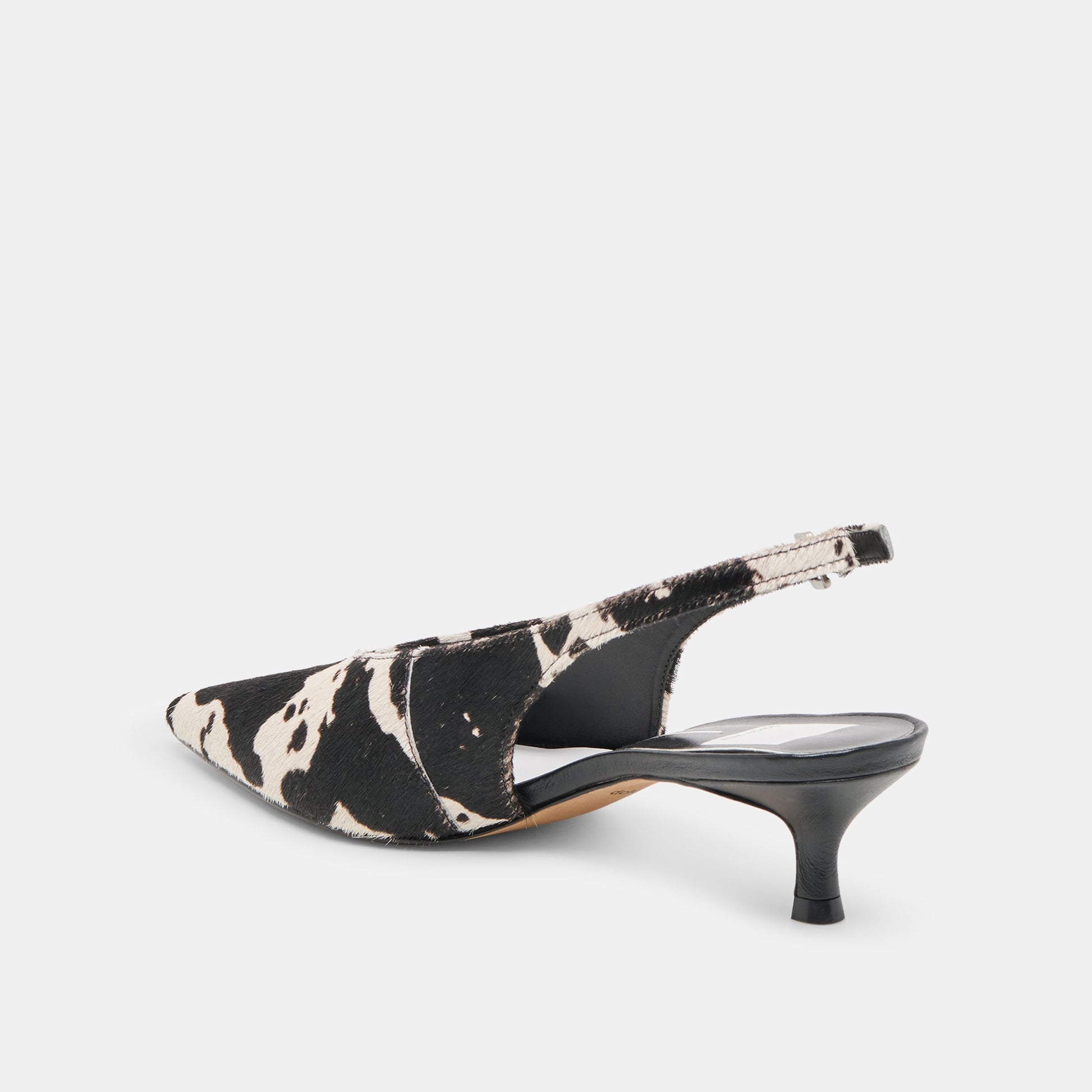 Alenna Black White Taurus Calf Hair Heels Dolce Vita