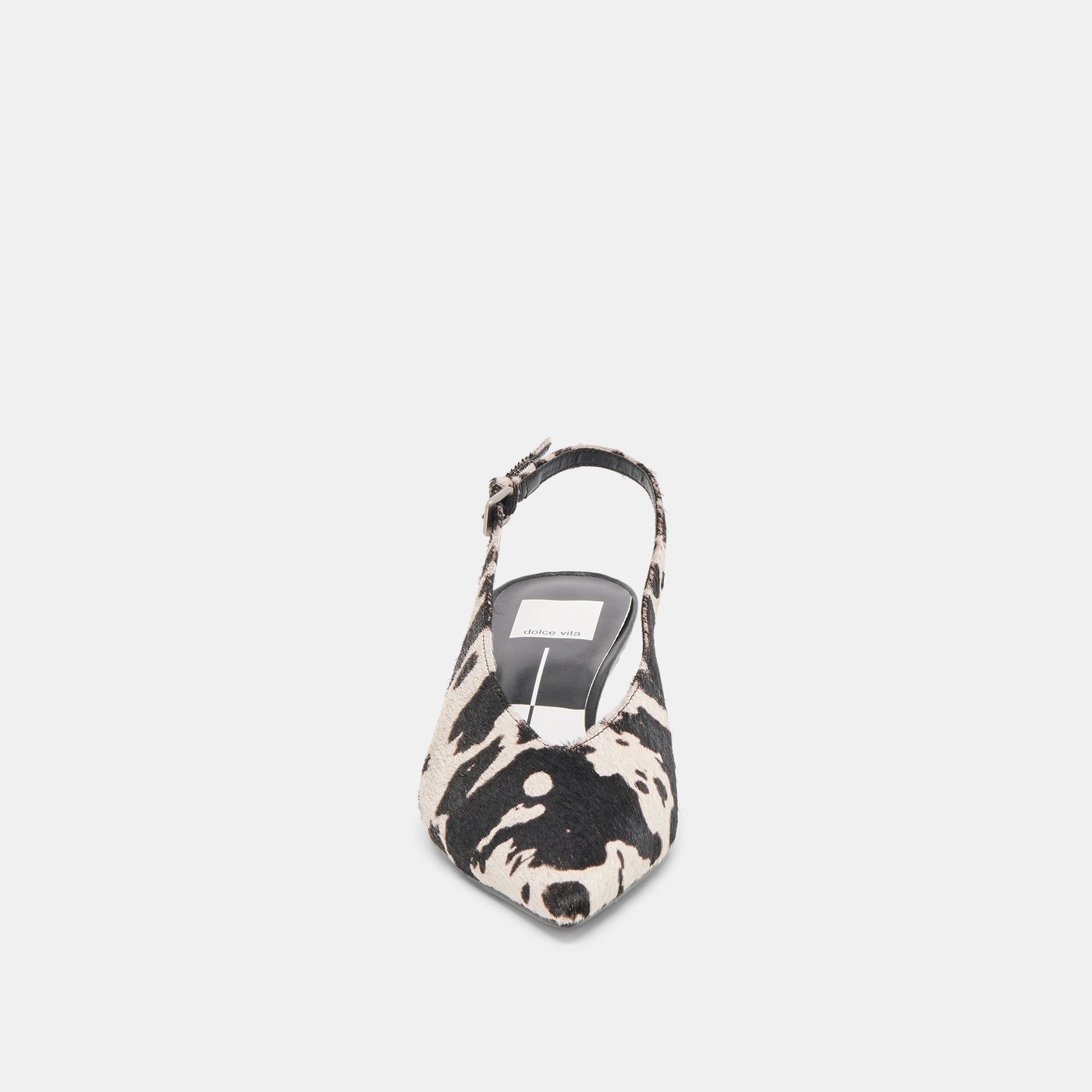 Alenna Black White Taurus Calf Hair Heels Dolce Vita