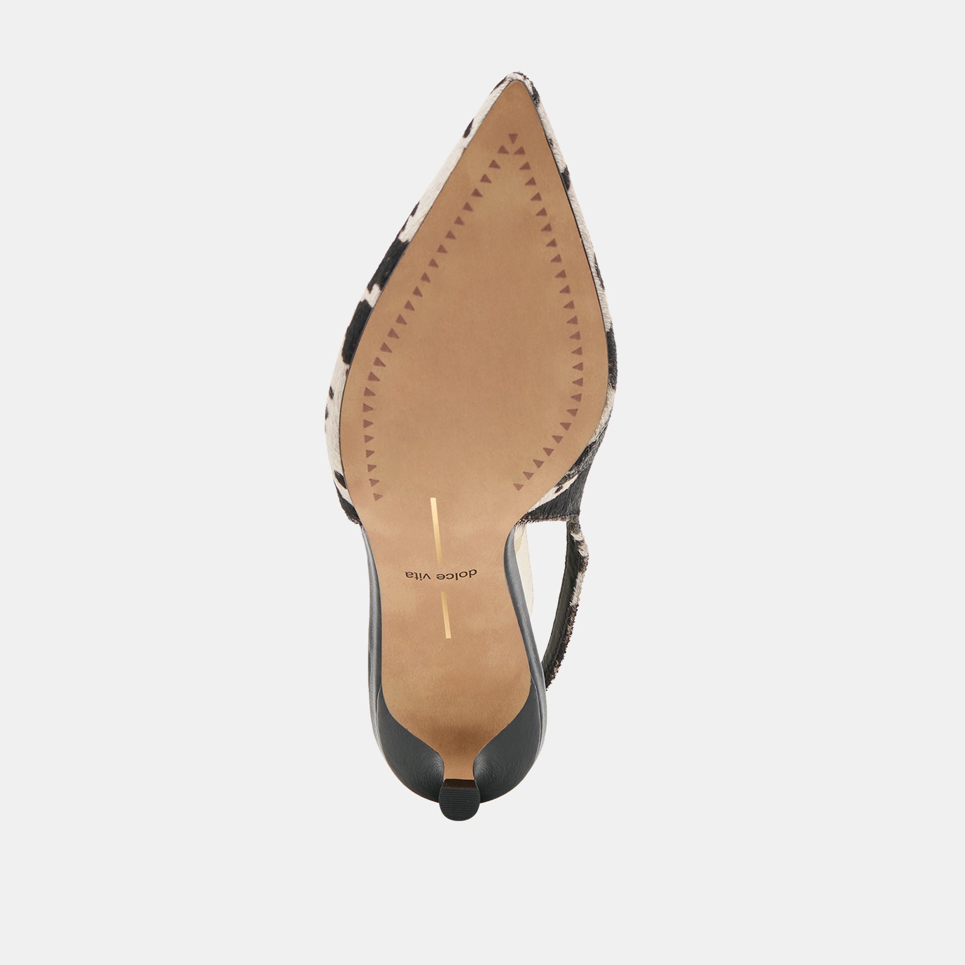Alenna Black White Taurus Calf Hair Heels Dolce Vita