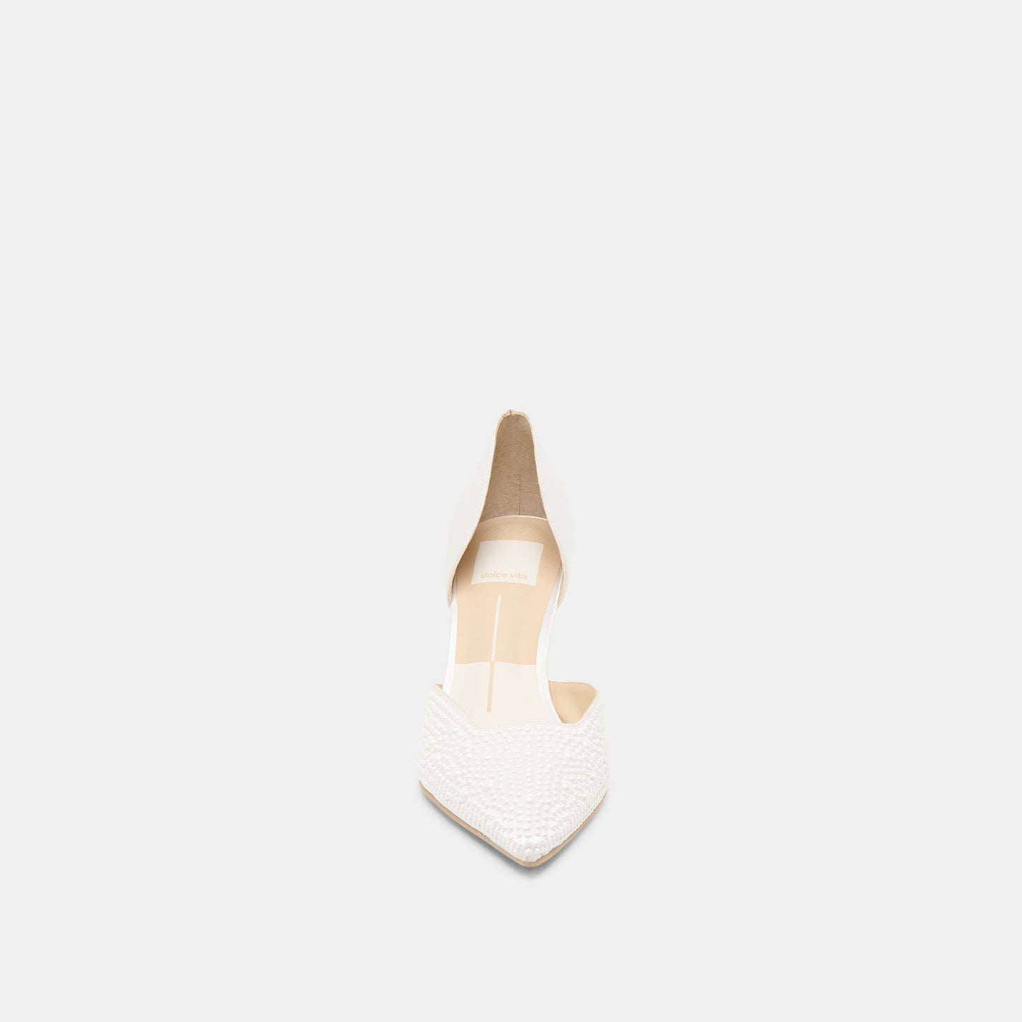 Eloy Pearl Off White Satin Heels Dolce Vita