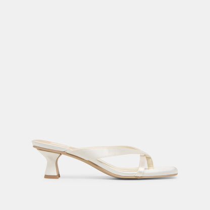 Brevel True White Satin Heels Dolce Vita