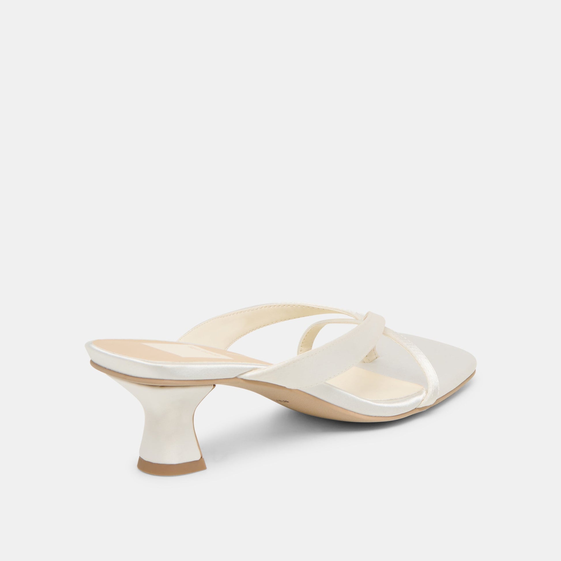 Brevel True White Satin Heels Dolce Vita