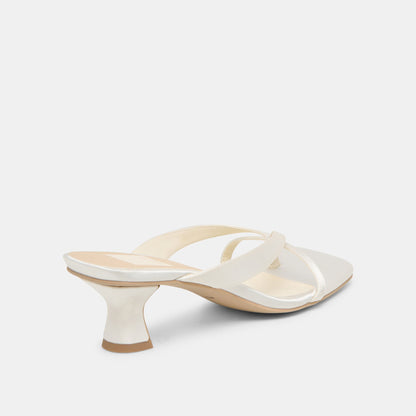 Brevel True White Satin Heels Dolce Vita