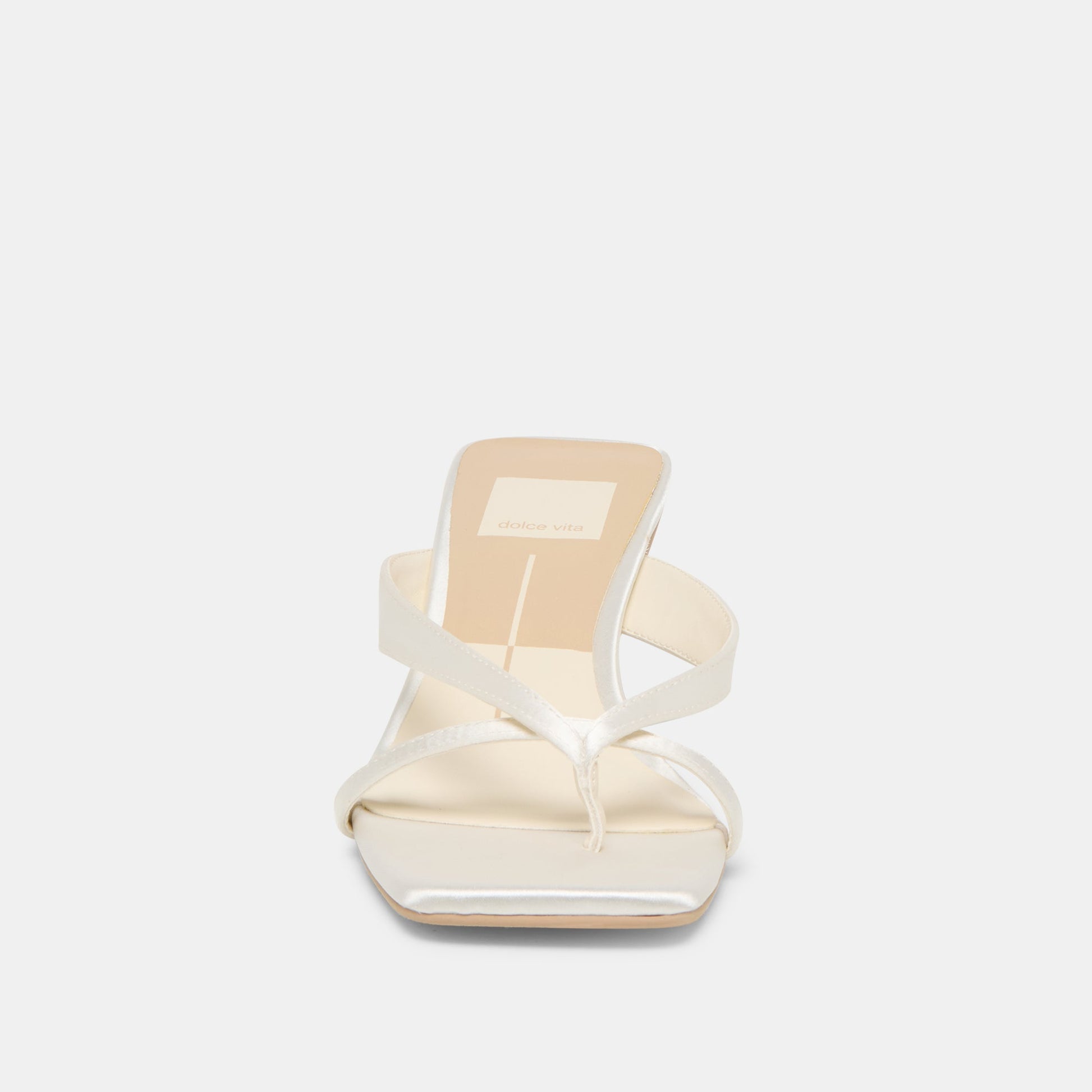 Brevel True White Satin Heels Dolce Vita