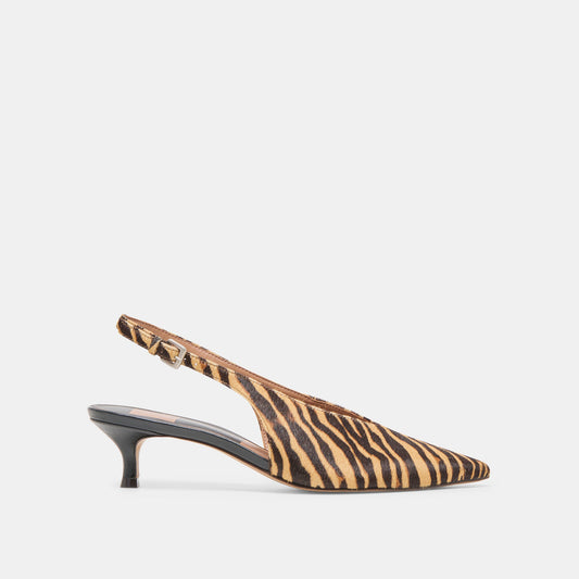 Alenna Tiger Calf Hair Heels Dolce Vita
