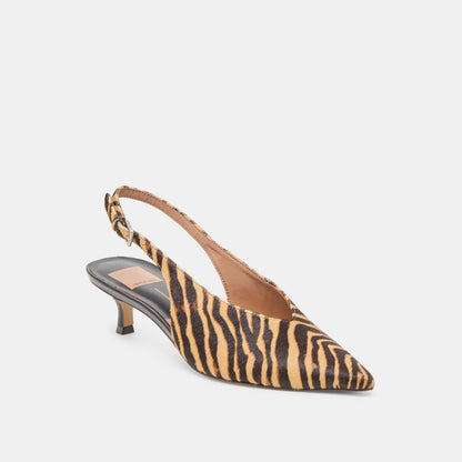 Alenna Tiger Calf Hair Heels Dolce Vita