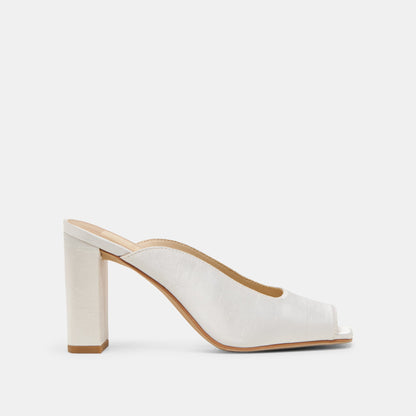 Sabela Off White Satin Heels Dolce Vita