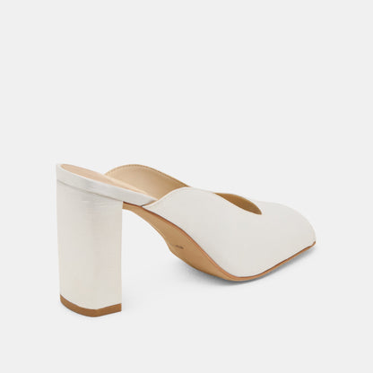 Sabela Off White Satin Heels Dolce Vita