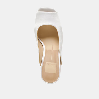 Sabela Off White Satin Heels Dolce Vita