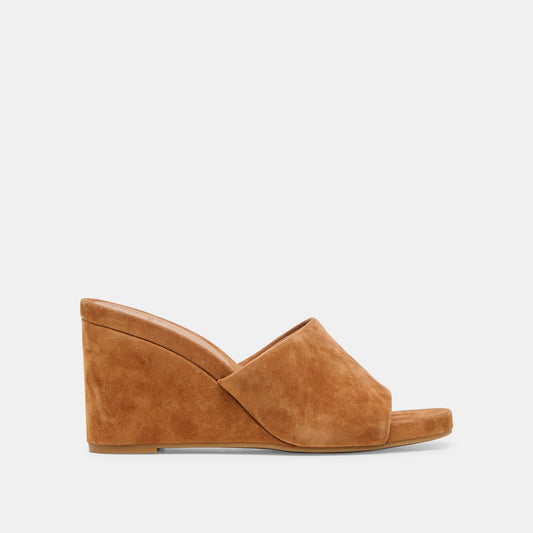 Holta Brown Suede Wedges Dolce Vita