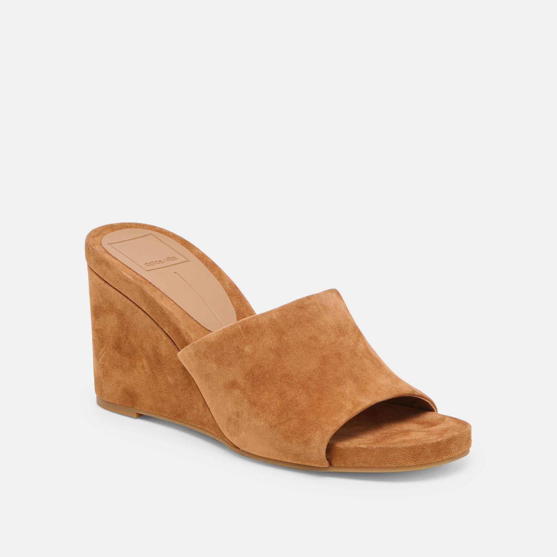 Holta Brown Suede Wedges Dolce Vita
