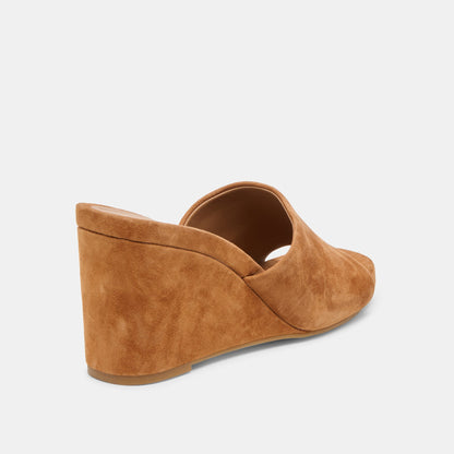 Holta Brown Suede Wedges Dolce Vita