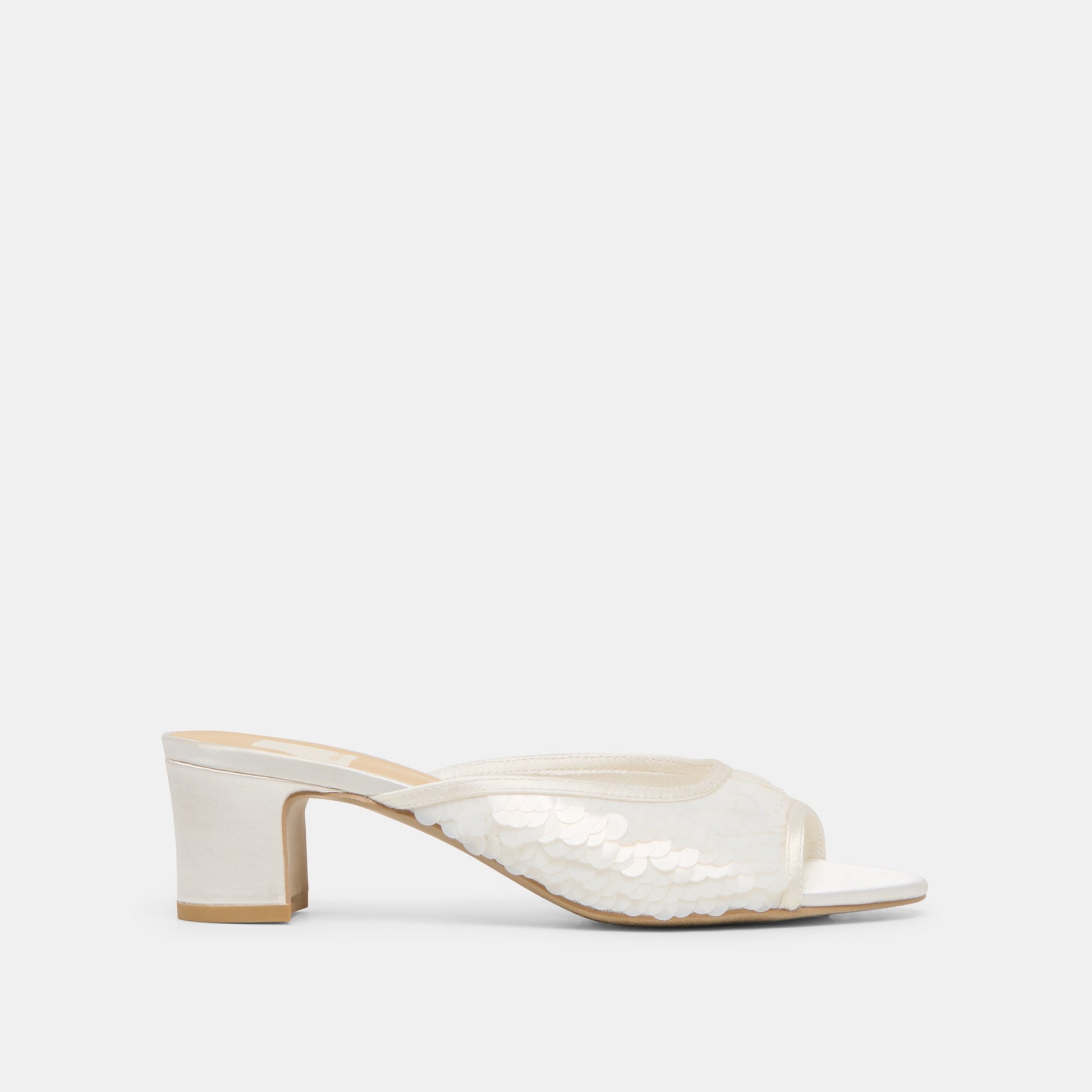 Inga Off White Satin Heels Dolce Vita