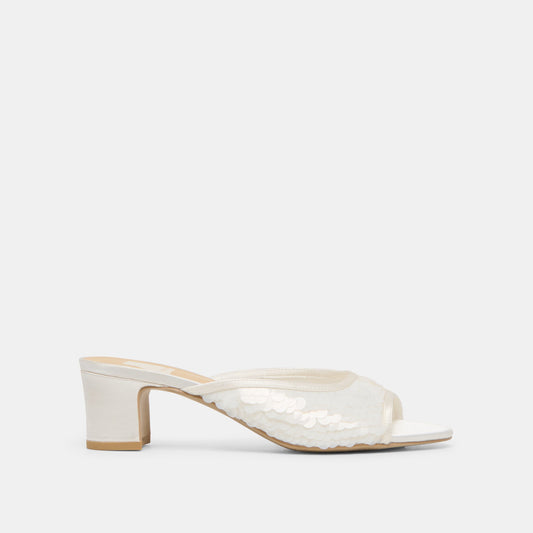 Inga Off White Satin Heels Dolce Vita