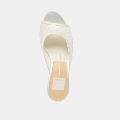 Inga Off White Satin Heels Dolce Vita