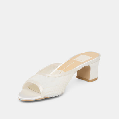 Inga Off White Satin Heels Dolce Vita