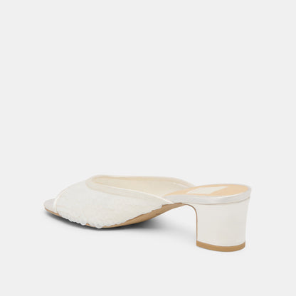 Inga Off White Satin Heels Dolce Vita