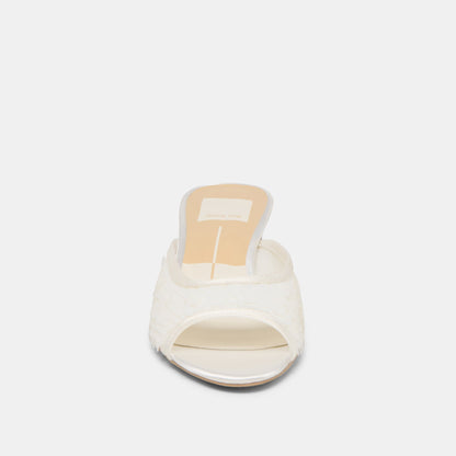 Inga Off White Satin Heels Dolce Vita