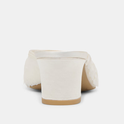 Inga Off White Satin Heels Dolce Vita