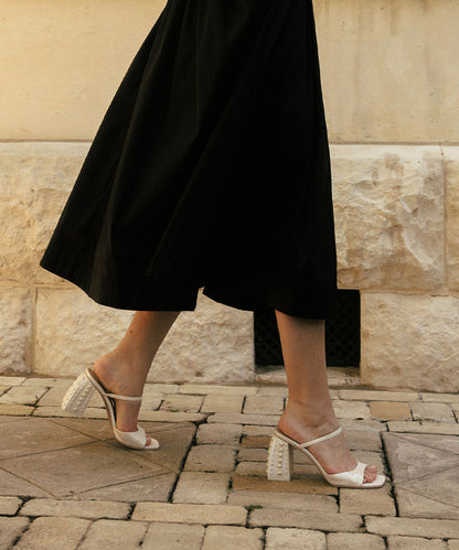 JEMMY PEARL HEELS VANILLA SILK Dolce Vita