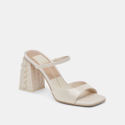 JEMMY PEARL HEELS VANILLA SILK Dolce Vita