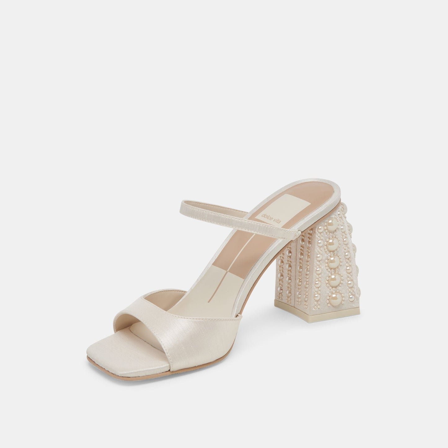 JEMMY PEARL HEELS VANILLA SILK Dolce Vita