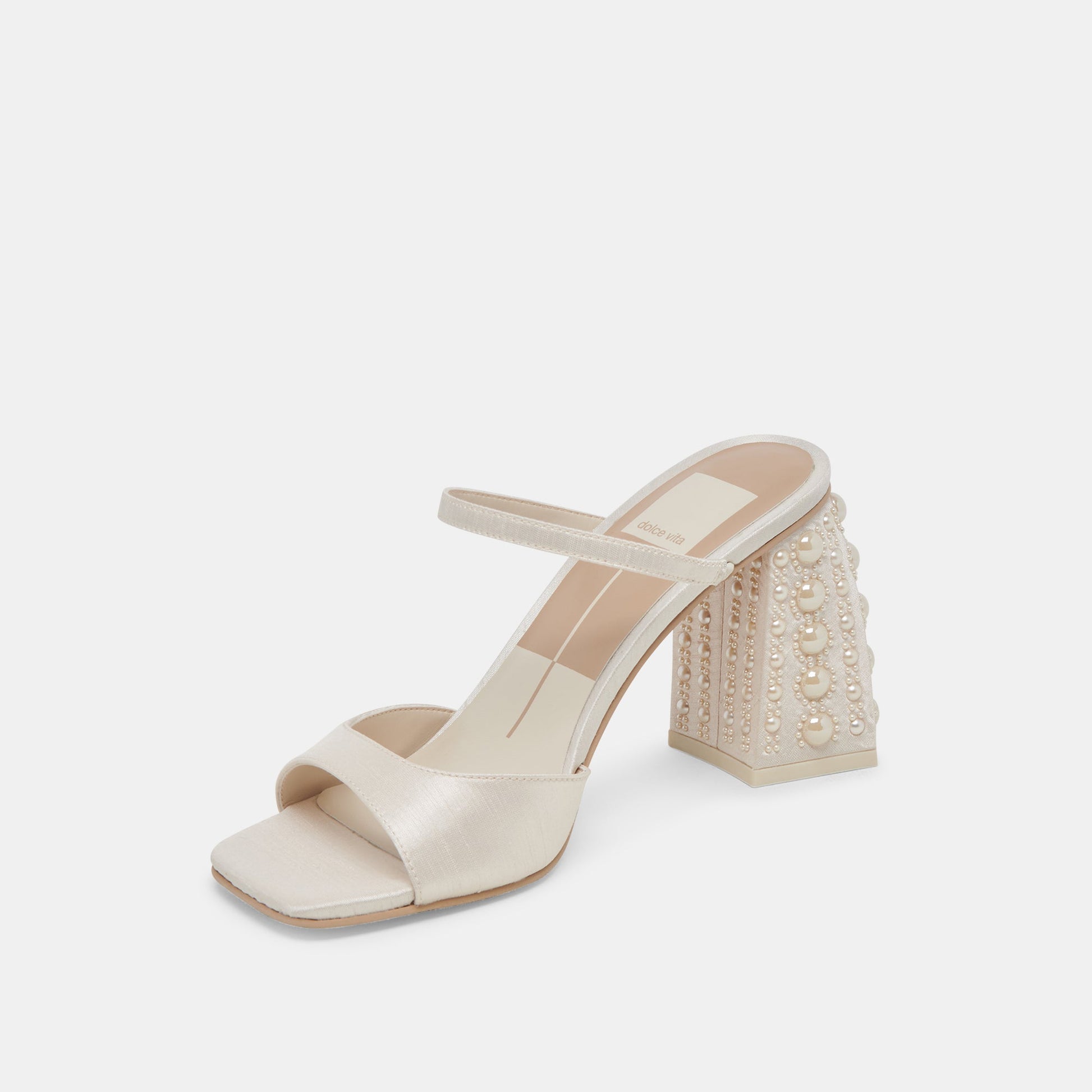 JEMMY PEARL HEELS VANILLA SILK Dolce Vita