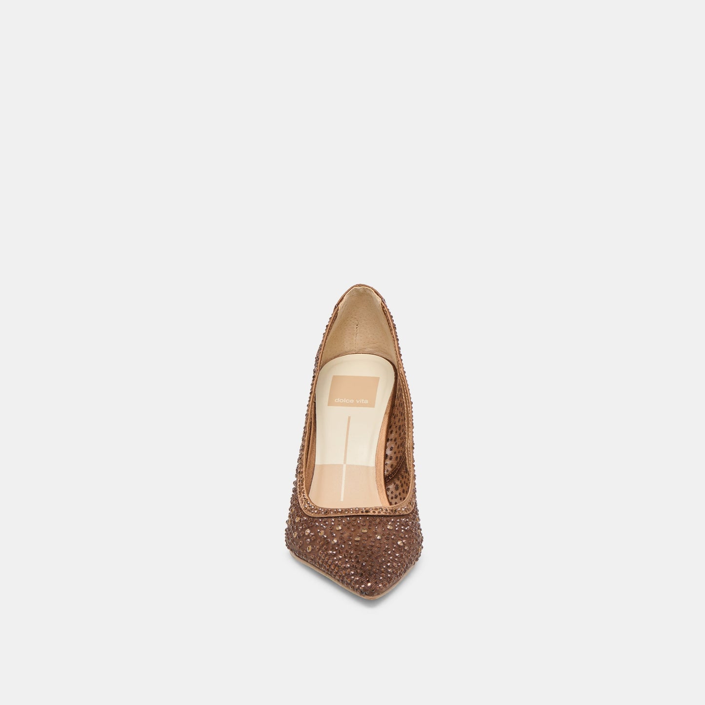 Kashe Crystal Mid Brown Mesh Heels Dolce Vita